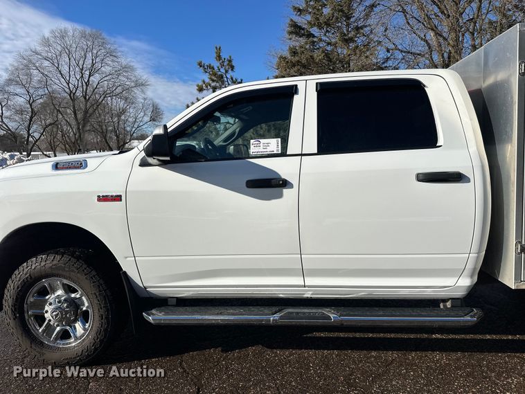 image for item DW4422 2022 RAM 3500 Crew Cab utility bed pickup truck