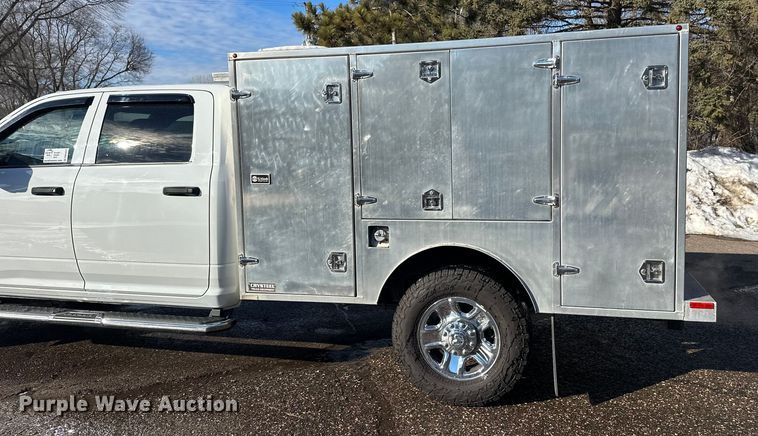 image for item DW4422 2022 RAM 3500 Crew Cab utility bed pickup truck