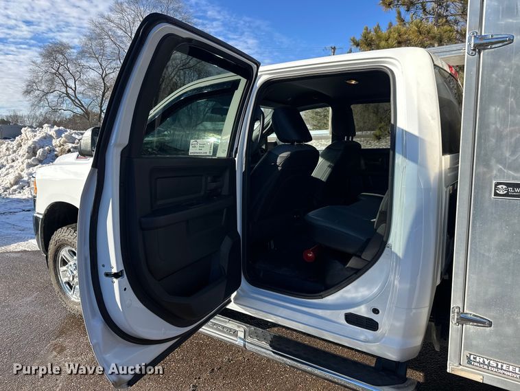 image for item DW4422 2022 RAM 3500 Crew Cab utility bed pickup truck