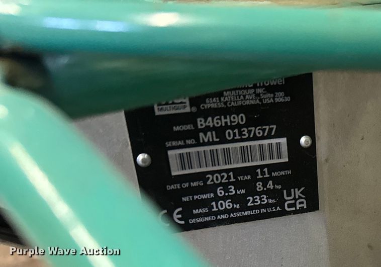 image for item DW4446 MQ Whiteman B46H90 power trowel