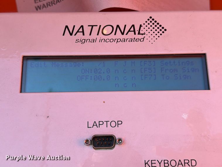 image for item DX5943 National Signal message board trailer