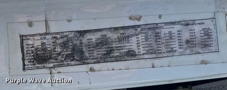 image for item EA2296 2012 Volvo Truck VHD ready mix truck