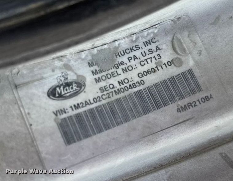 image for item EA2300 2007 Mack CT Granite ready mix truck