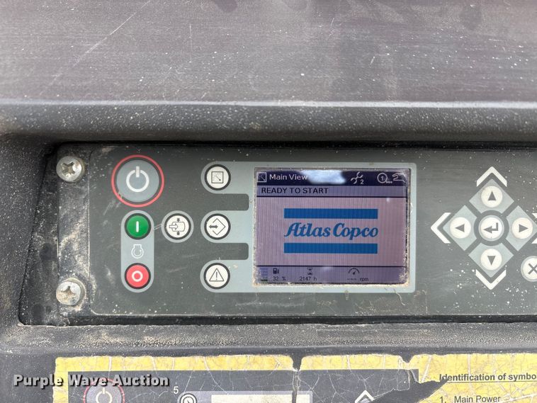 image for item EA7919 2018 Atlas XAS185KD7t4UR-7CW air compressor
