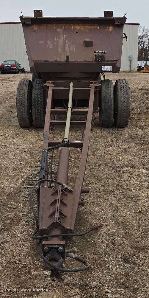 image for item EB1232 1980 Fruehauf bottom dump pup trailer
