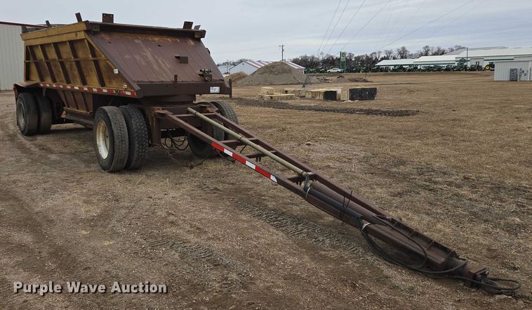 image for item EB1232 1980 Fruehauf bottom dump pup trailer