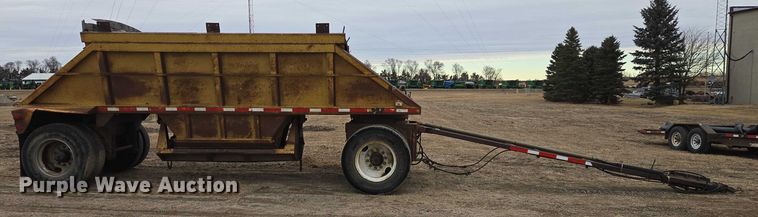 image for item EB1232 1980 Fruehauf bottom dump pup trailer