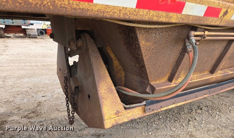 image for item EB1232 1980 Fruehauf bottom dump pup trailer