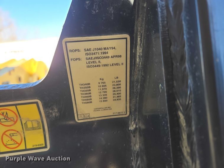 image for item EB1263 2005 Caterpillar TH580B telehandler