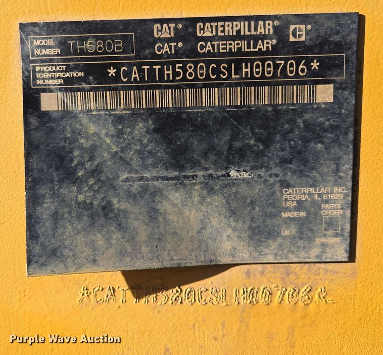 image for item EB1263 2005 Caterpillar TH580B telehandler