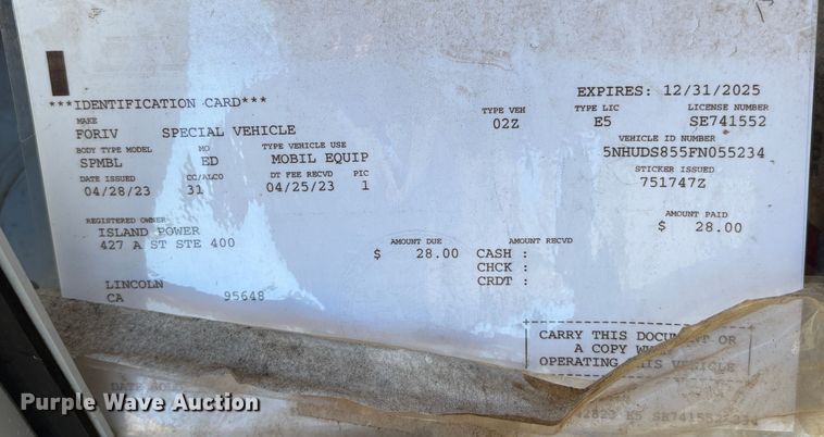 image for item EC8191 2014 Island Power USA SI 6048-US-10 solar panel trailer