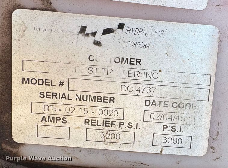 image for item EC8195 2015 Best Trailer DC4737 dump trailer