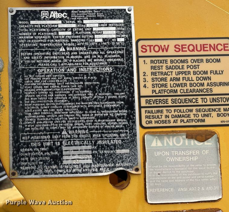 image for item ED2469 2005 Ford F550 Super Duty bucket truck