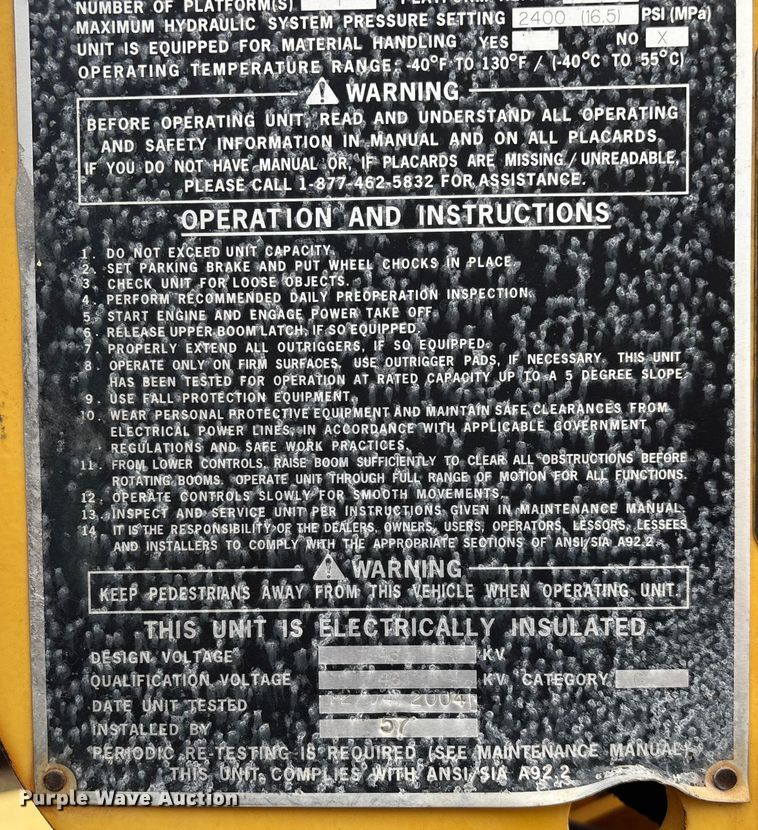 image for item ED2469 2005 Ford F550 Super Duty bucket truck