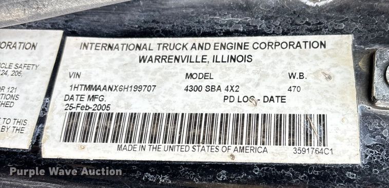 image for item ED5106 2006 International 4300 sewer jetter truck
