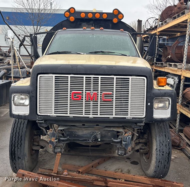 image for item ED5109 1992 GMC C7 sewer jetter truck