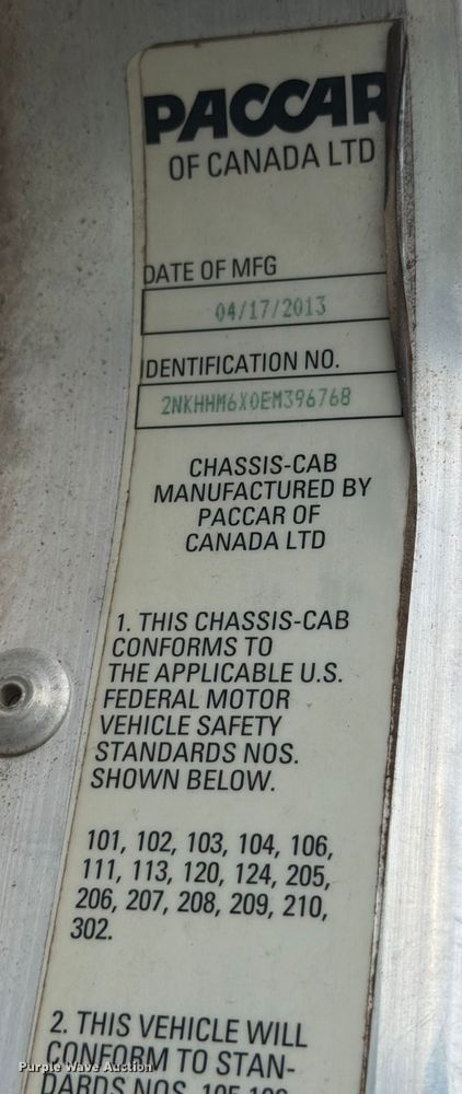 image for item ED5116 2014 Kenworth T370 utility / service truck