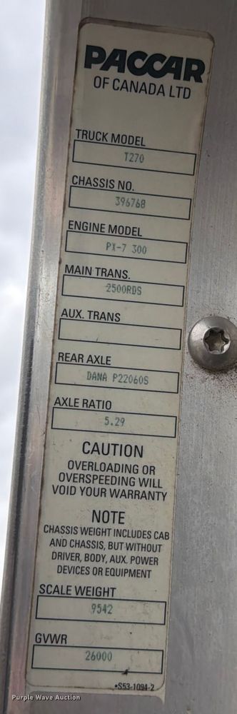 image for item ED5116 2014 Kenworth T370 utility / service truck