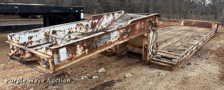 image for item EE0093 1973 Birmingham 415 DLA lowboy equipment trailer
