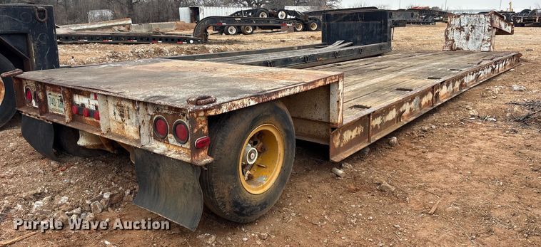 image for item EE0093 1973 Birmingham 415 DLA lowboy equipment trailer