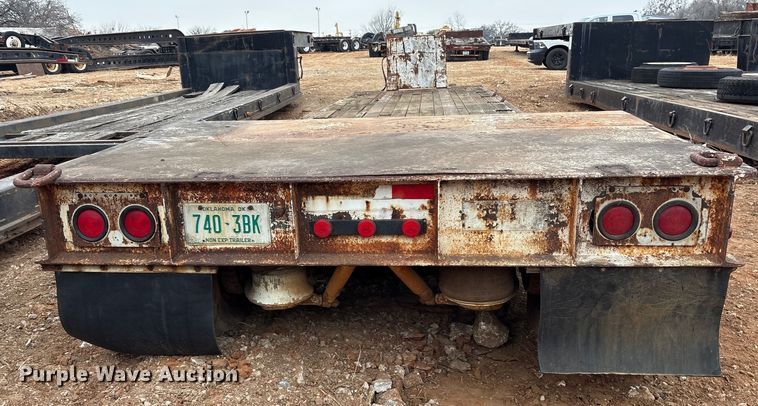 image for item EE0093 1973 Birmingham 415 DLA lowboy equipment trailer