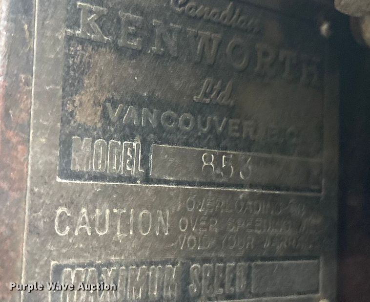 image for item EE1395 Kenworth 853 semi truck