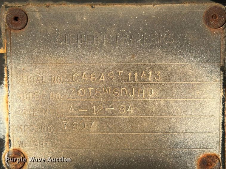 image for item EE1397 1984 Siebert 30T8WSDJHD jeep axle