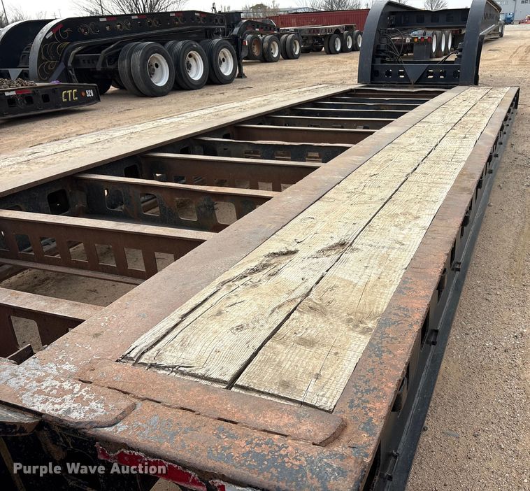 image for item EE1404 1982 Siebert lowboy equipment trailer