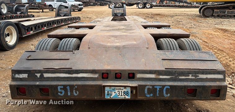 image for item EE1406 1984 Siebert lowboy equipment trailer