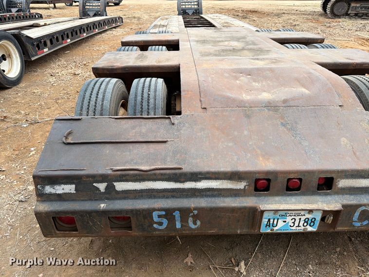 image for item EE1406 1984 Siebert lowboy equipment trailer