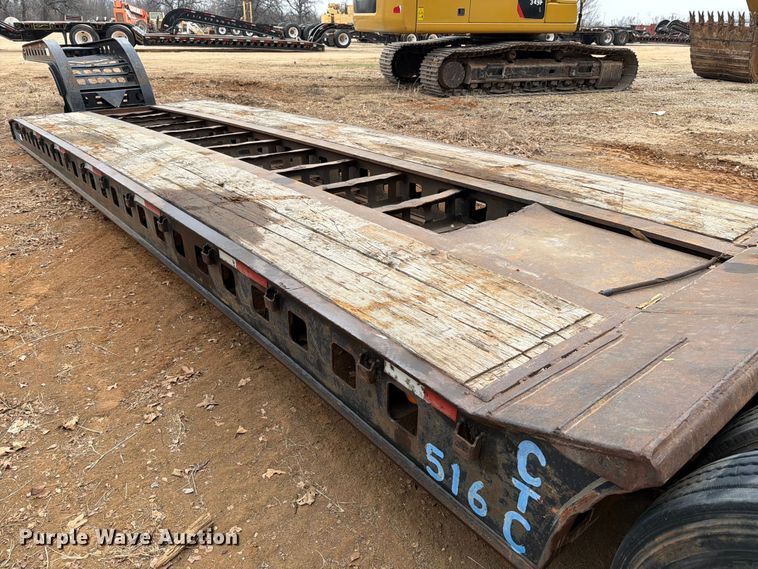 image for item EE1406 1984 Siebert lowboy equipment trailer