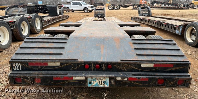 image for item EE1407 1986 Siebert lowboy equipment trailer