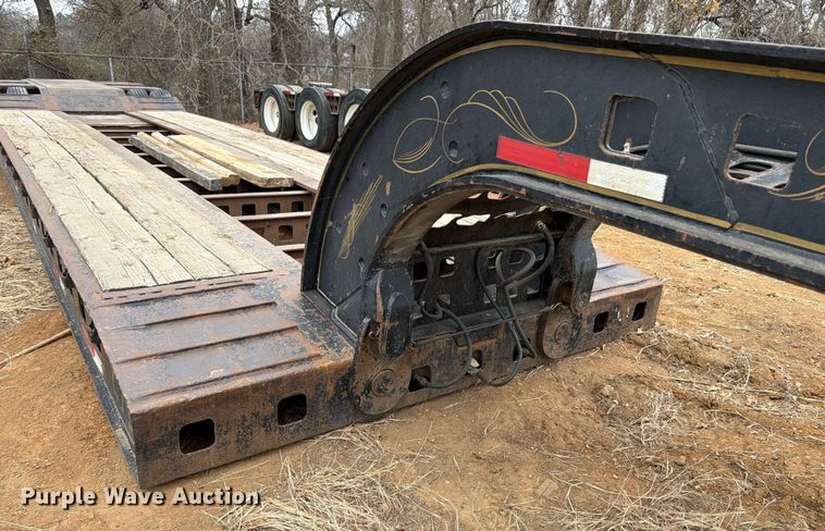 image for item EE1407 1986 Siebert lowboy equipment trailer