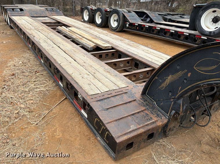 image for item EE1407 1986 Siebert lowboy equipment trailer