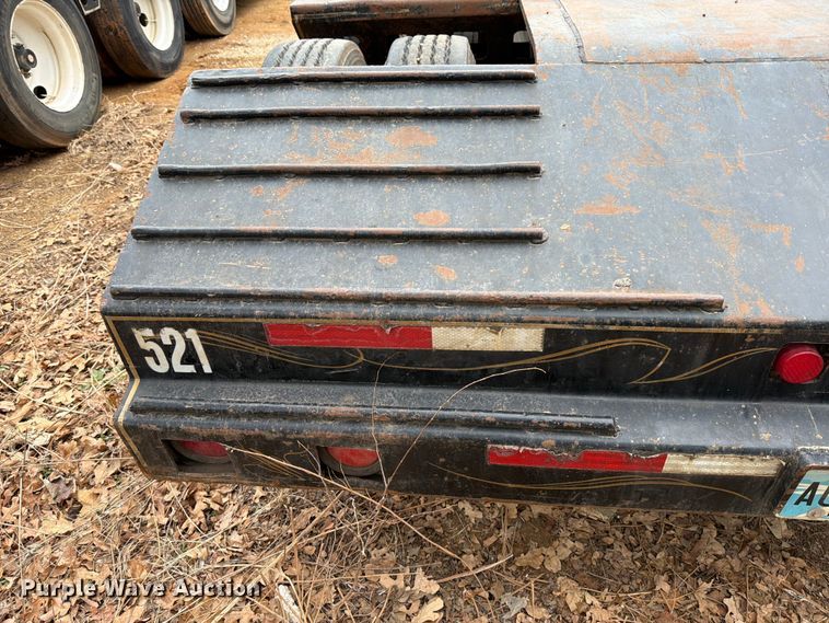 image for item EE1407 1986 Siebert lowboy equipment trailer