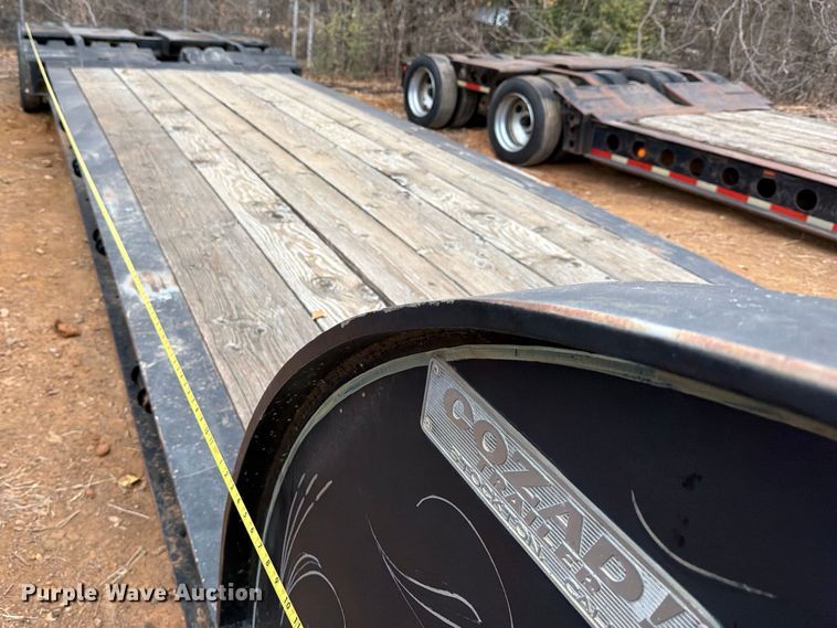 image for item EE1409 1989 Cozad lowboy equipment trailer