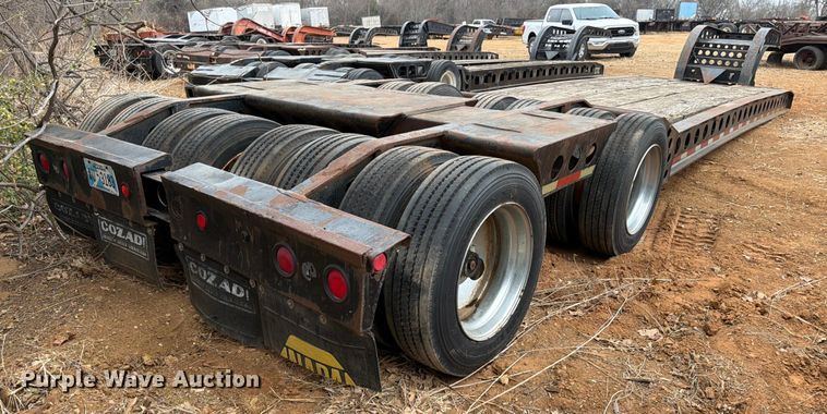 image for item EE1410 1973 Cozad lowboy equipment trailer