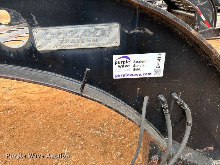 image for item EE1410 1973 Cozad lowboy equipment trailer