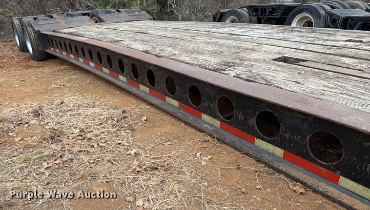 image for item EE1410 1973 Cozad lowboy equipment trailer
