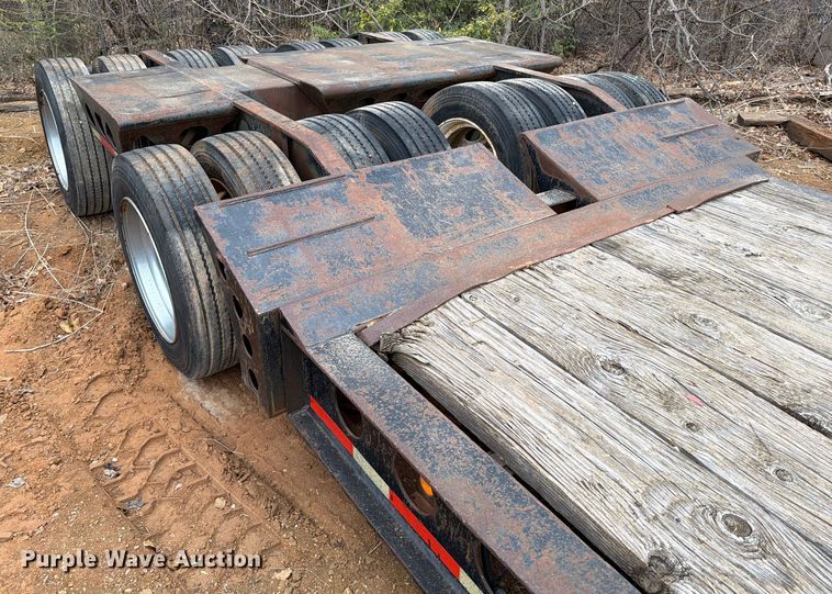 image for item EE1410 1973 Cozad lowboy equipment trailer