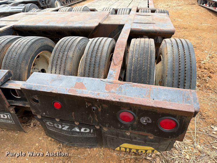 image for item EE1410 1973 Cozad lowboy equipment trailer