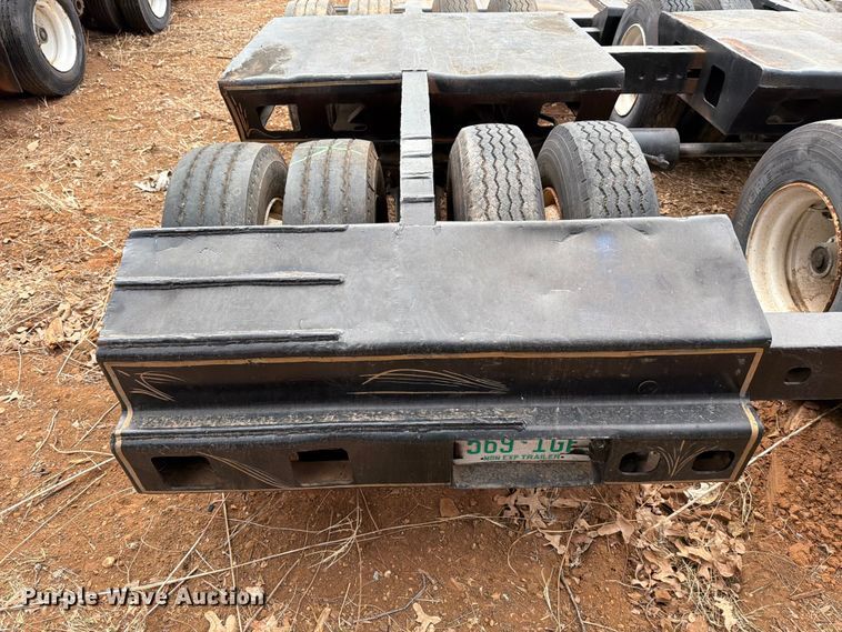 image for item EE1411 1984 Siebert lowboy equipment trailer