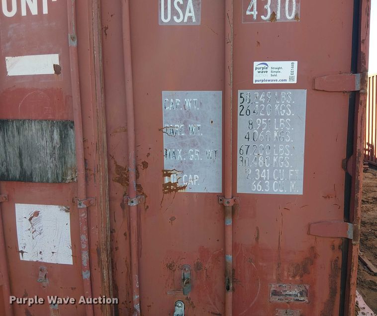 image for item EE1449 1978 Uni-Flex shipping container