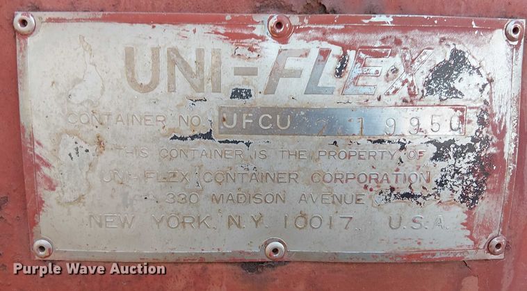 image for item EE1449 1978 Uni-Flex shipping container