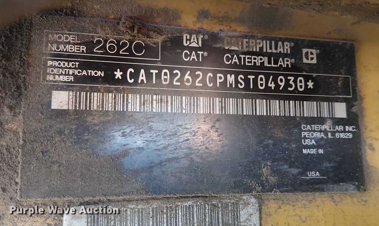 image for item EE5125 2012 Caterpillar 262C skid steer loader