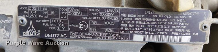 image for item EE5137 2013 JLG 600AJ boom lift