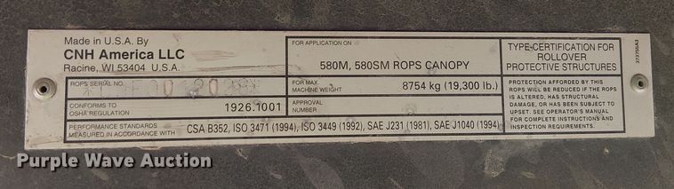 image for item EE5141 2005 Case 580M Series 2 backhoe