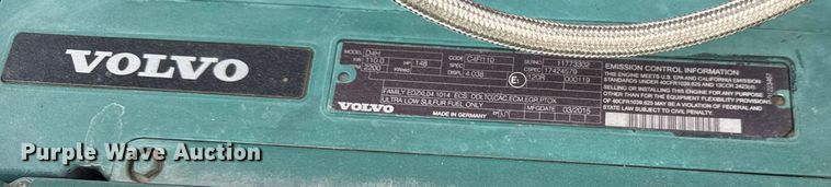 image for item EF2373 2016 Volvo DD120B double drum vibratory roller