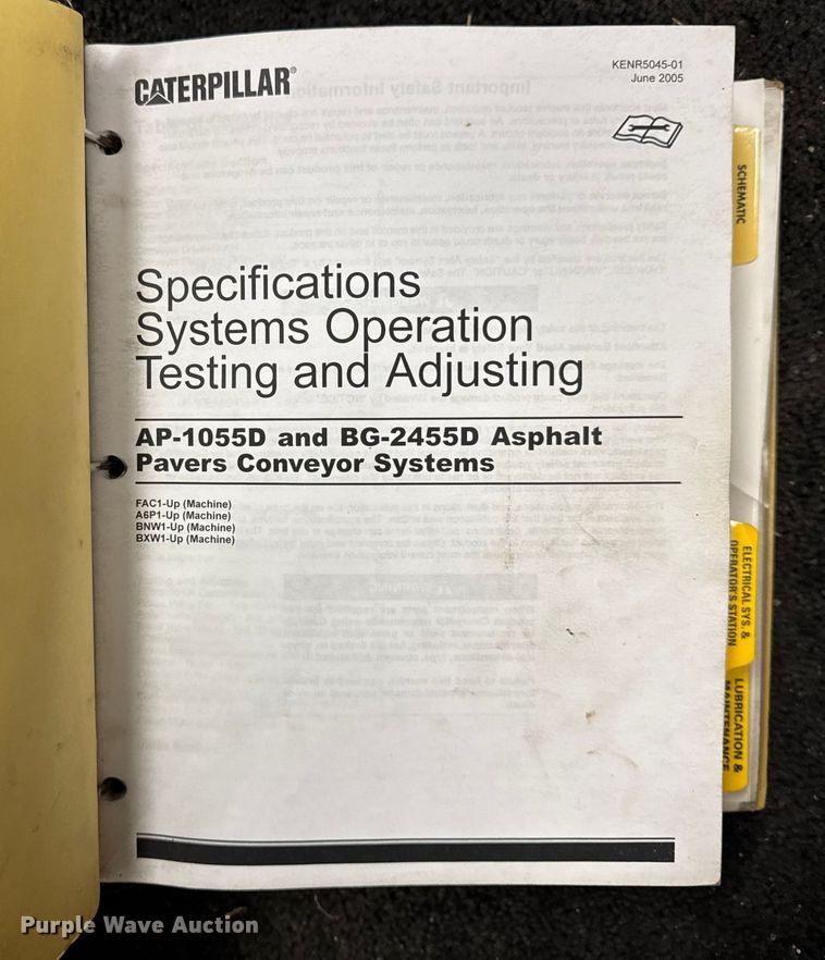 image for item EF2374 2010 Caterpillar AP1055D paver
