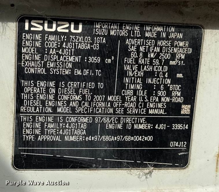 image for item EF2376 2008 Takeuchi TL140 skid steer loader